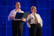 Original Broadway Cast of Operation Mincemeat, March 2025 (Photo by Julieta Cervantes)